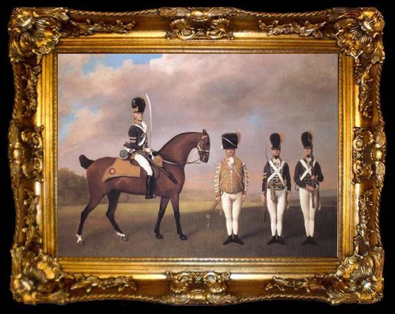 framed  STUBBS, George Soldiers of the Tenth Light Dragoons (mk25), ta009-2